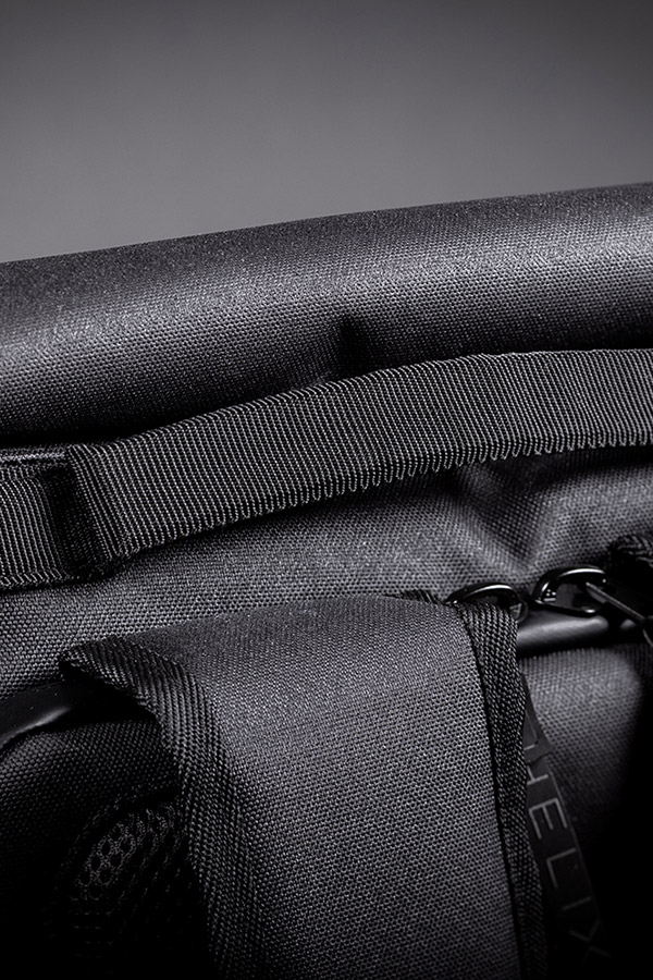 Close-up view of the top handle of the Helix Stadium Backpack thumbnail