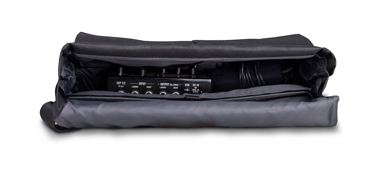 View inside of HX Stomp in the HX Messenger Bag