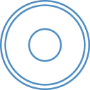 Outline graphic of a speaker