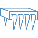 Outline graphic of a chip