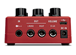 Back view of POD Express Guitar pedal