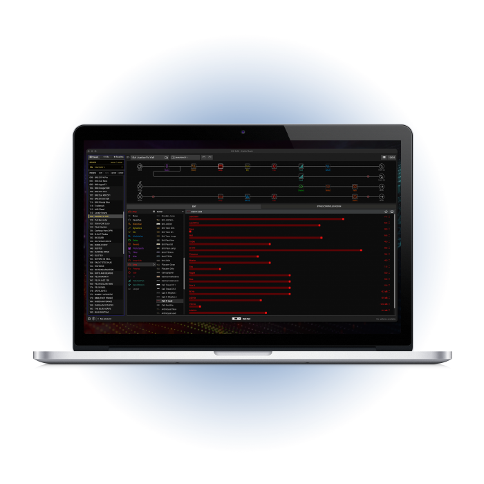 Laptop computer with HX Edit displayed on screen